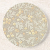 William Morris Oak und Acorn Sandstone Untersetzer (Vorne)