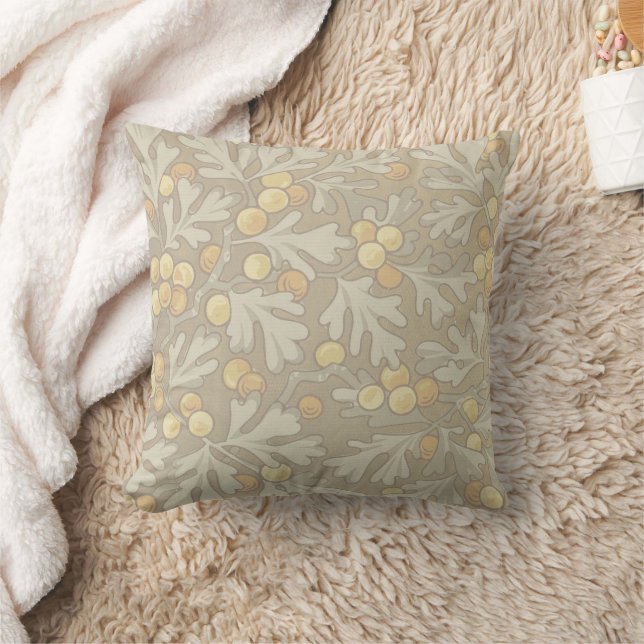 William Morris Oak und Acorn Throw Pillow Kissen (Decke)