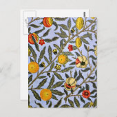 William Morris - Obst Postkarte (Vorne/Hinten)