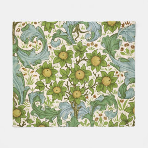 William Morris' Obstgartenmuster Art Nouveau Fleecedecke