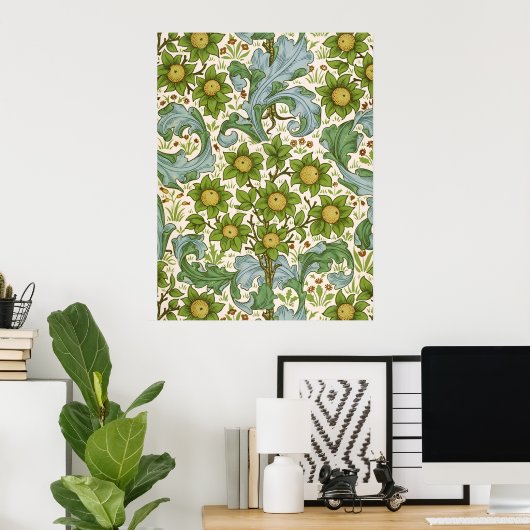 William Morris' Obstgartenmuster Art Nouveau Poster (Heimbüro)