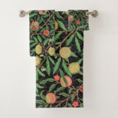 William Morris Obstpomegranat Blumenmuster Badhandtuch Set (Insitu)
