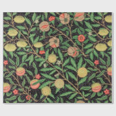 William Morris Obstpomegranat Blumenmuster Geschenkpapier (Flach)