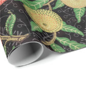 William Morris Obstpomegranat Blumenmuster Geschenkpapier (Rolleneckpunkt)