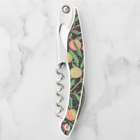 William Morris Obstpomegranat Blumenmuster Kellnermesser (Vorderseite)