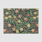 William Morris Obstpomegranat Blumenmuster Seidenpapier (Vorderseite)