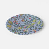 William Morris Obstpomegranat Pappteller (Schrägansicht)