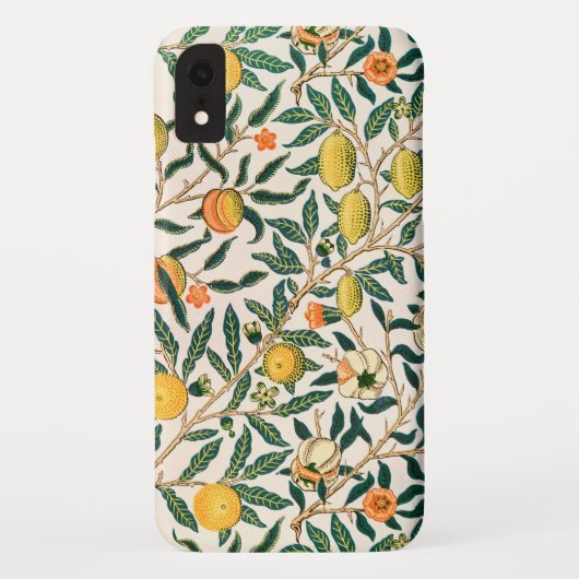 William Morris Obstpomegranat Weiße Ornamente Case-Mate iPhone Hülle (Rückseite)