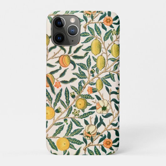 William Morris Obstpomegranat Weiße Ornamente Case-Mate iPhone Hülle (Rückseite)