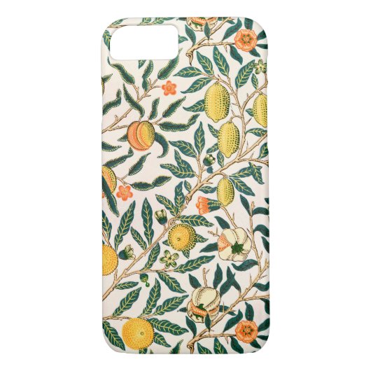 William Morris Obstpomegranat Weiße Ornamente Case-Mate iPhone Hülle (Rückseite)