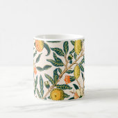 William Morris Obstpomegranat Weiße Ornamente Kaffeetasse (Mittel)