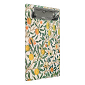 William Morris Obstpomegranat Weiße Ornamente Mini Klemmbrett (Schrägansicht)