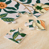 William Morris Obstpomegranat Weiße Ornamente Puzzle (Seite)