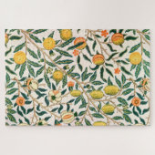 William Morris Obstpomegranat Weiße Ornamente Puzzle (Horizontal)