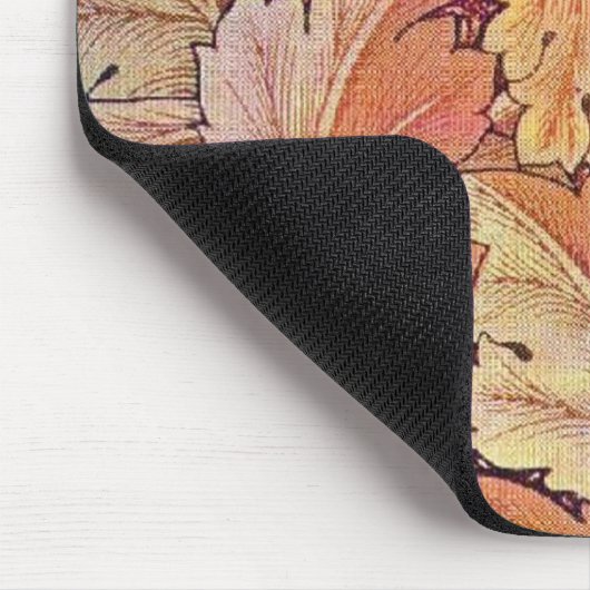 William Morris orange Acanthus - Mousepad (Ecke)