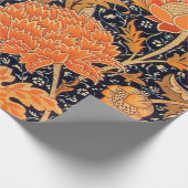William Morris Orange Buntstift Geschenkpapier (Ecke)