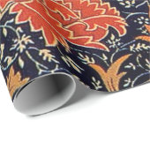 William Morris Orange Buntstift Geschenkpapier (Rolleneckpunkt)