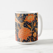 William Morris Orange Buntstift Kaffeetasse (VorderseiteRechts)