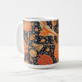William Morris Orange Buntstift Kaffeetasse (Vorderseite Links)