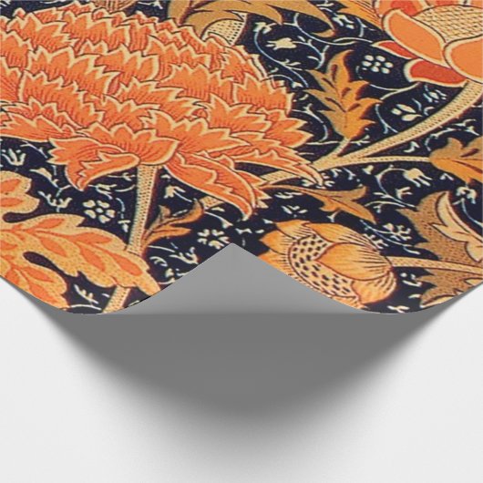 William Morris Orange Cray Geschenkpapier (Ecke)