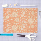 William Morris Orange Muster Decoupage Seidenpapier (Handwerk)