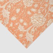William Morris Orange Muster Decoupage Seidenpapier (Ausschnitt)