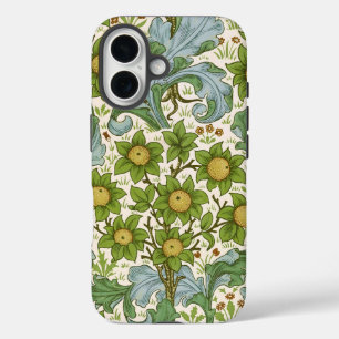 William Morris Orchard Grüne Blumenkunst iPhone 16 Hülle