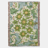 William Morris Orchard Grüne Blumenkunst Decke (Vorderseite Vertikal)