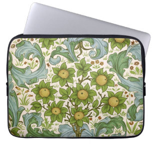 William Morris Orchard Grüne Blumenkunst Laptopschutzhülle