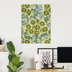 William Morris Orchard Grüne Blumenkunst Poster