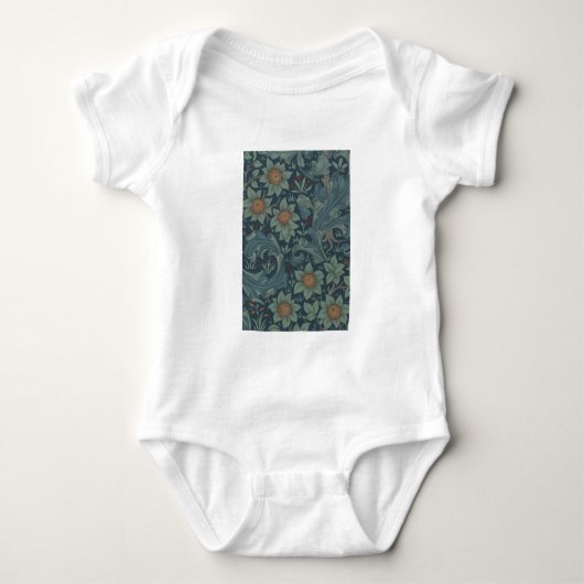 William Morris Orchard Muster Kunst Baby Strampler (Vorderseite)