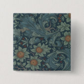 William Morris Orchard Pattern Art Button (Vorderseite)