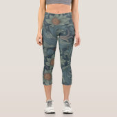 William Morris Orchard Pattern Art Capri Leggings (Vorderseite)