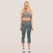 William Morris Orchard Pattern Art Capri Leggings (Vorderseite)