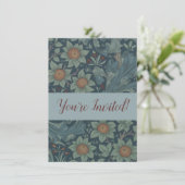 William Morris Orchard Pattern Art Einladung (Stehend Vorderseite)