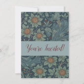 William Morris Orchard Pattern Art Einladung (Vorderseite)