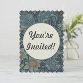 William Morris Orchard Pattern Art Einladung (Stehend Vorderseite)