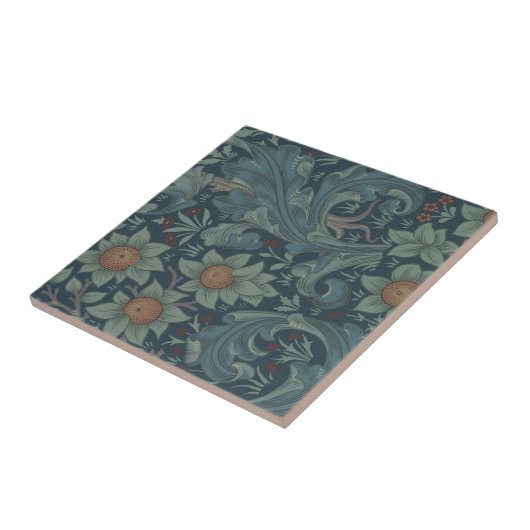 William Morris Orchard Pattern Art Fliese (Seite)