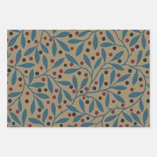 William Morris Orchard Pattern Art Geschenkpapier Set (Vorderseite 3)