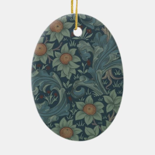 William Morris Orchard Pattern Art Keramikornament (Hinten)