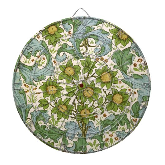 William Morris' Orchard Pattern Art Nouveau Dartscheibe (vorne)