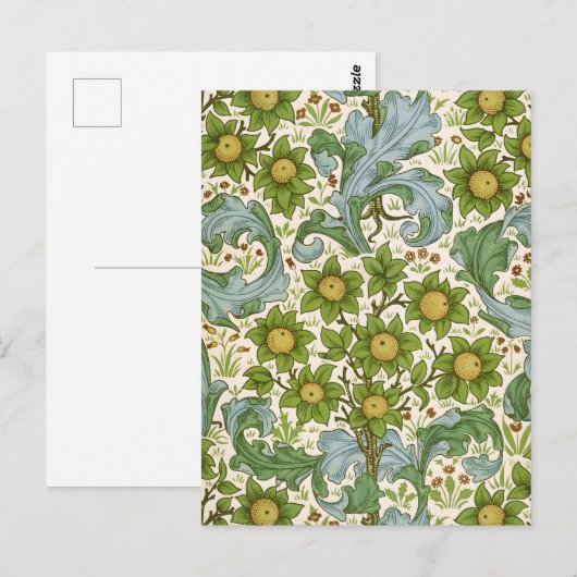 William Morris' Orchard Pattern Art Nouveau Postkarte (Vorne/Hinten)