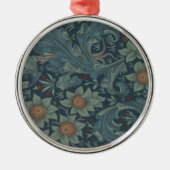 William Morris Orchard Pattern Art Silbernes Ornament (Vorne)