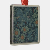 William Morris Orchard Pattern Art Silbernes Ornament (Rechts)