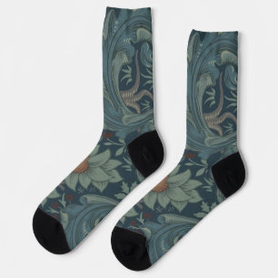 William Morris Orchard Pattern Art Socken