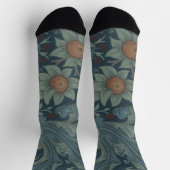 William Morris Orchard Pattern Art Socken (Oben)