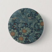 William Morris Orchard Pattern Wallpaper Button (Vorderseite)