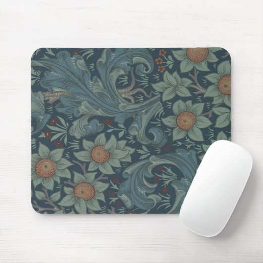 William Morris Orchard Pattern Wallpaper Mousepad (Mit Mouse)