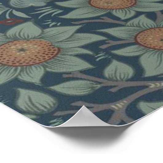 William Morris Orchard Pattern Wallpaper Poster (Ecke)