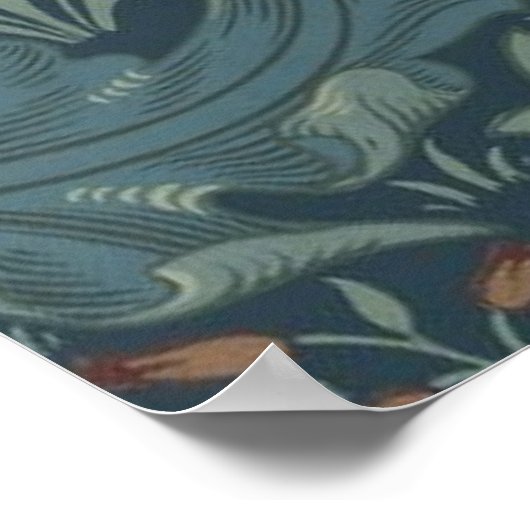 William Morris Orchard Pattern Wallpaper Poster (Ecke)